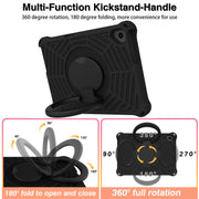 For Huawei MediaPad T5 Spider King Silicone Protective Tablet Case(Black)