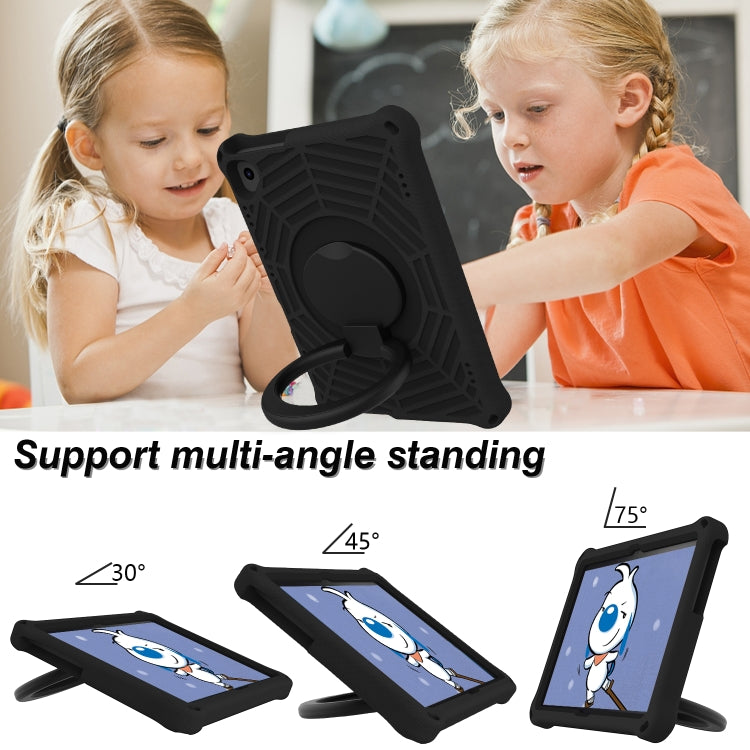 For Huawei MediaPad T5 Spider King Silicone Protective Tablet Case(Black)