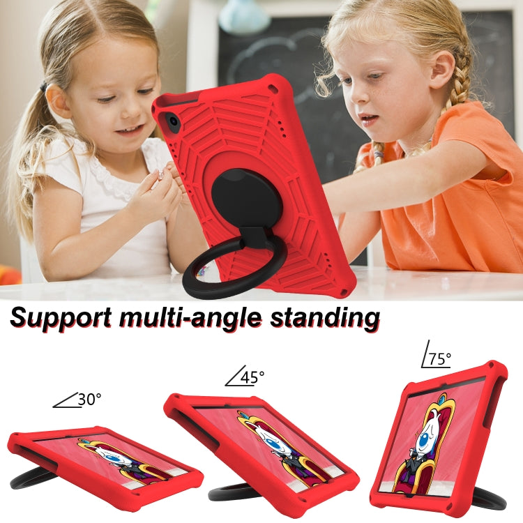 For Huawei MediaPad T5 Spider King Silicone Protective Tablet Case(Red)