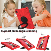 For Huawei MediaPad T5 Spider King Silicone Protective Tablet Case(Red)