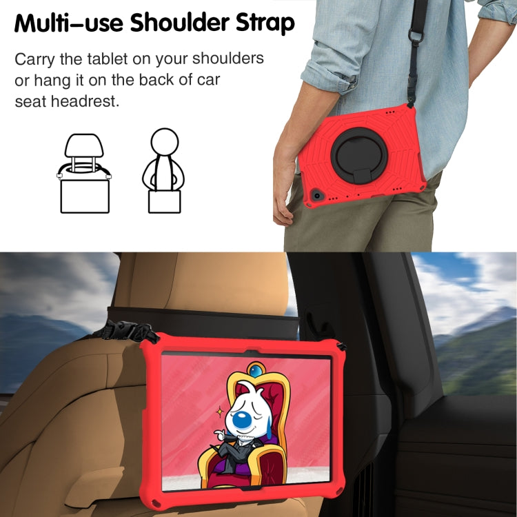For Huawei MediaPad T5 Spider King Silicone Protective Tablet Case(Red)