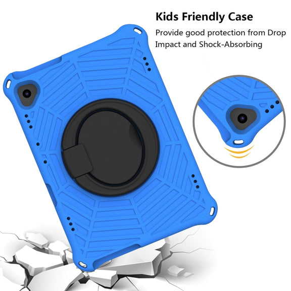 For Huawei MediaPad T5 Spider King Silicone Protective Tablet Case(Blue)