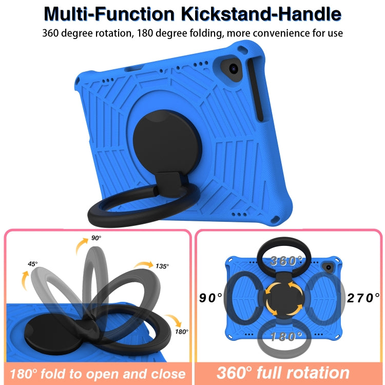 For Huawei MediaPad T5 Spider King Silicone Protective Tablet Case(Blue)