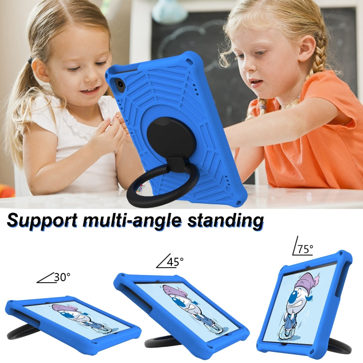 For Huawei MediaPad T5 Spider King Silicone Protective Tablet Case(Blue)