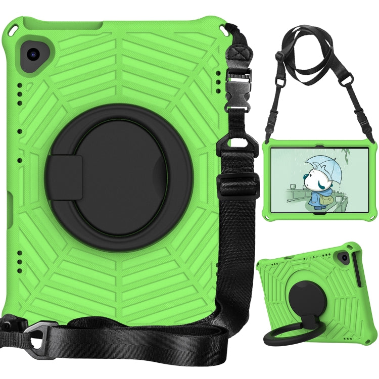 For Huawei MediaPad T5 Spider King Silicone Protective Tablet Case(Green)