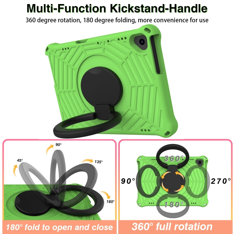 For Huawei MediaPad T5 Spider King Silicone Protective Tablet Case(Green)