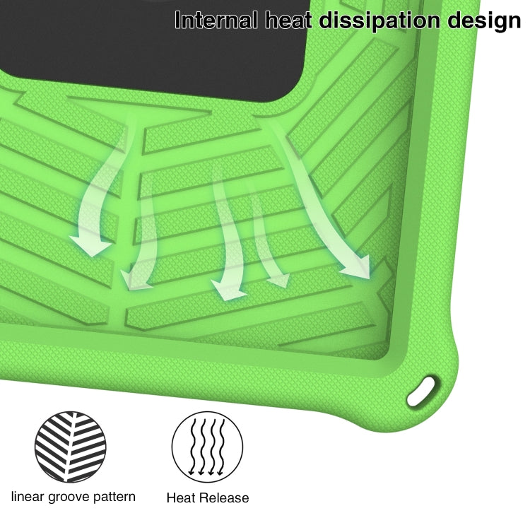 For Huawei MediaPad T5 Spider King Silicone Protective Tablet Case(Green)