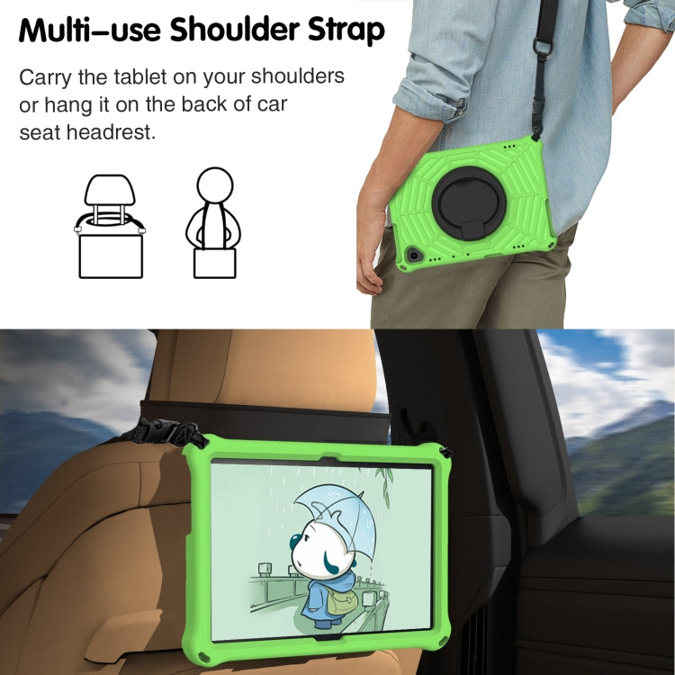 For Huawei MediaPad T5 Spider King Silicone Protective Tablet Case(Green)