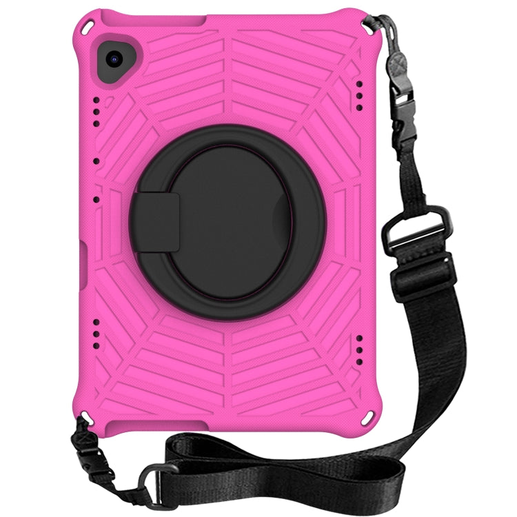 For Huawei MediaPad T5 Spider King Silicone Protective Tablet Case(Rose Red)