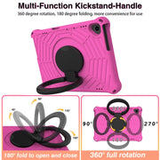 For Huawei MediaPad T5 Spider King Silicone Protective Tablet Case(Rose Red)