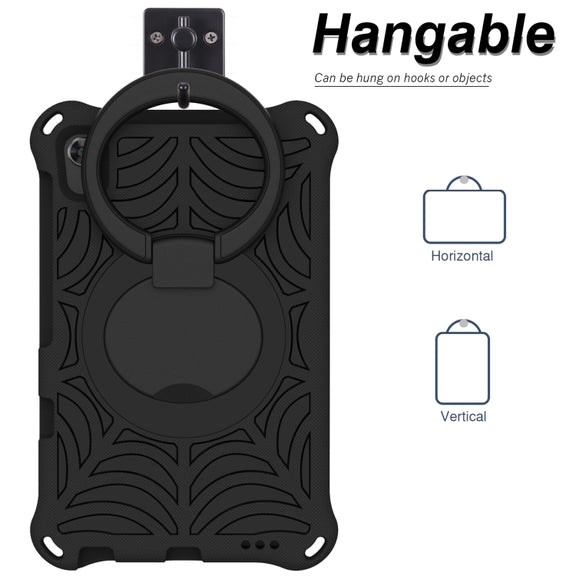 For Huawei MediaPad M5 Lite 8 Spider King Silicone Protective Tablet Case(Black)