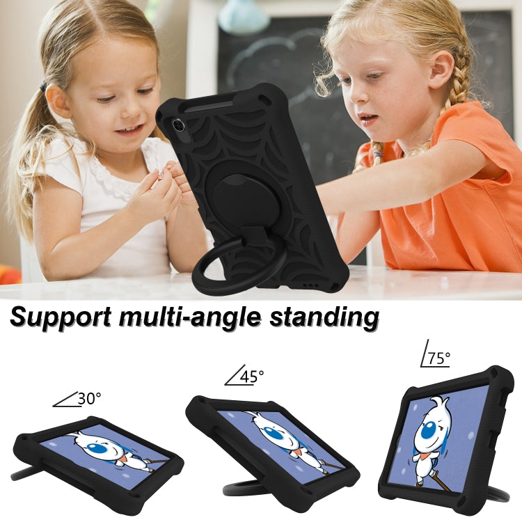 For Huawei MediaPad M5 Lite 8 Spider King Silicone Protective Tablet Case(Black)
