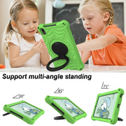 For Huawei MediaPad M5 Lite 8 Spider King Silicone Protective Tablet Case(Green)