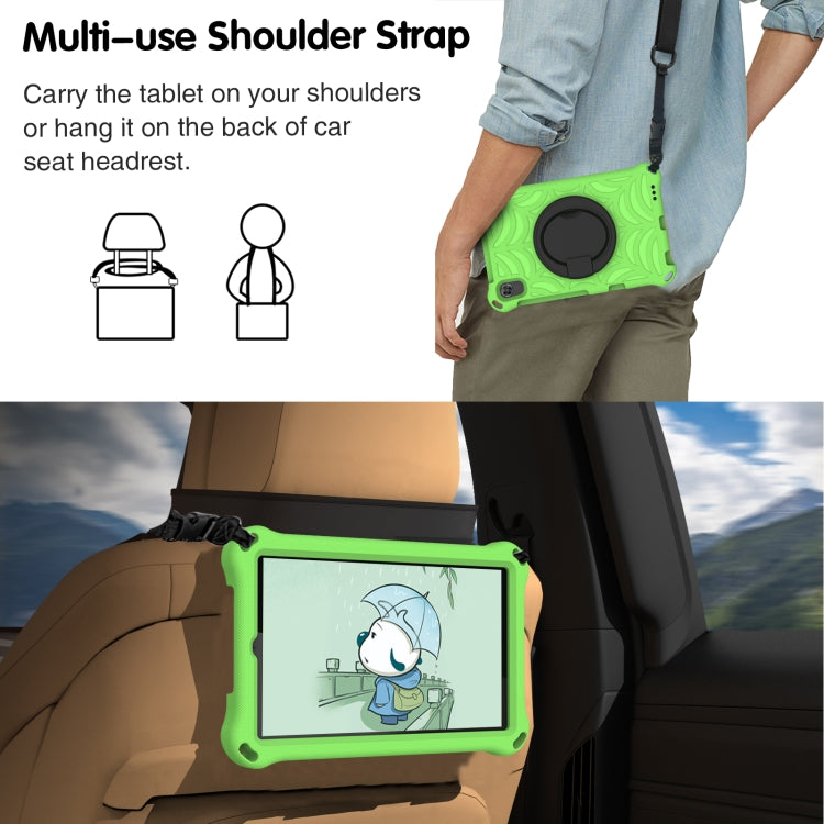 For Huawei MediaPad M5 Lite 8 Spider King Silicone Protective Tablet Case(Green)