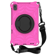 For Huawei MediaPad M5 Lite 8 Spider King Silicone Protective Tablet Case(Rose Red)