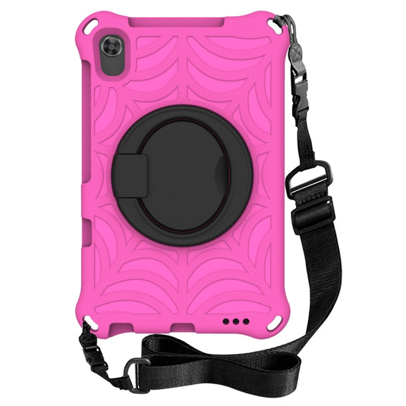For Huawei MediaPad M5 Lite 8 Spider King Silicone Protective Tablet Case(Rose Red)