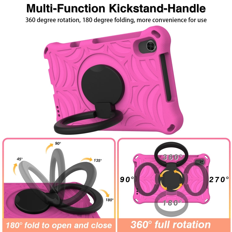 For Huawei MediaPad M5 Lite 8 Spider King Silicone Protective Tablet Case(Rose Red)