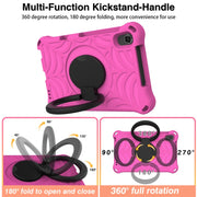 For Huawei MediaPad M5 Lite 8 Spider King Silicone Protective Tablet Case(Rose Red)