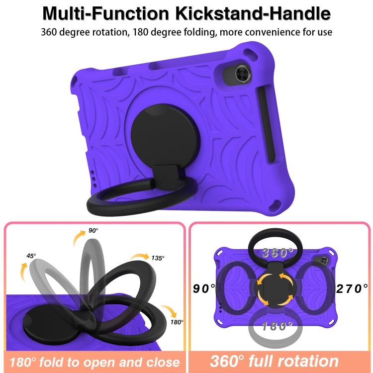 For Huawei MediaPad M5 Lite 8 Spider King Silicone Protective Tablet Case(Purple)