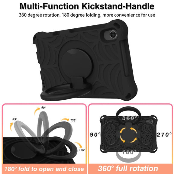 For Huawei MediaPad M6 8.4 Spider King Silicone Protective Tablet Case(Black)