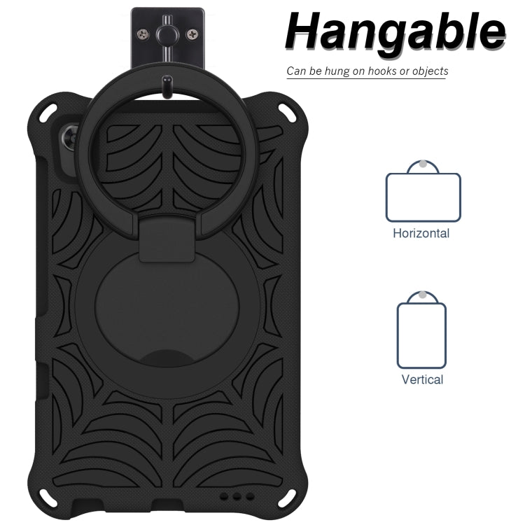 For Huawei MatePad T8 Spider King Silicone Protective Tablet Case(Black)