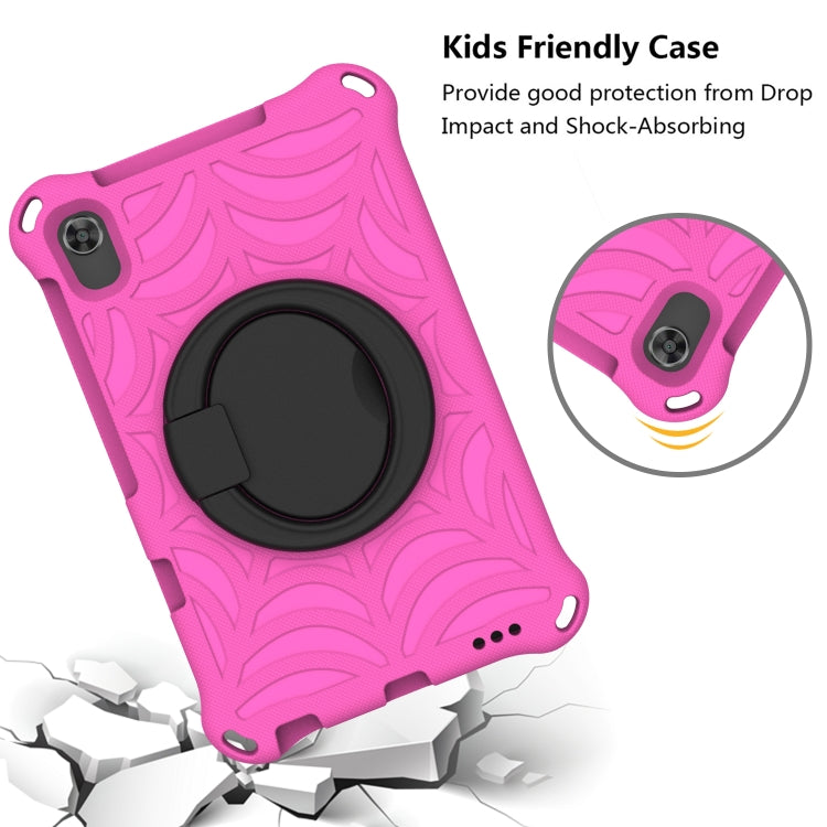For Huawei MatePad T8 Spider King Silicone Protective Tablet Case(Rose Red)