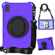 For Huawei MatePad T8 Spider King Silicone Protective Tablet Case(Purple) - Huawei by PMC TechLife | Online Shopping South Africa | PMC TechLife | Buy Now Pay Later Mobicred