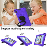 For Huawei MatePad T8 Spider King Silicone Protective Tablet Case(Purple)