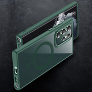 For Samsung Galaxy S23 Ultra 5G Acrylic PC MagSafe Magnetic Phone Case(Green)
