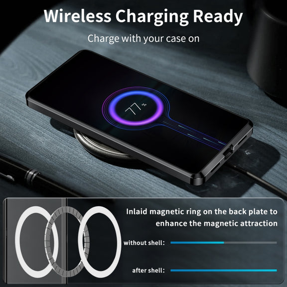 For Xiaomi 13 Pro MagSafe Magnetic Frosted Metal Phone Case(Black)
