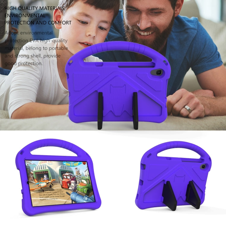 For Lenovo Tab M8 4th Gen EVA Flat Anti Falling Protective Tablet Case Shell with Holder(Purple)