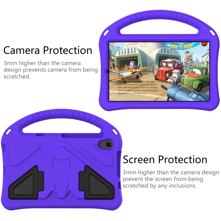 For Lenovo Tab M8 4th Gen EVA Flat Anti Falling Protective Tablet Case Shell with Holder(Purple)