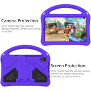 For Lenovo Tab M8 4th Gen EVA Flat Anti Falling Protective Tablet Case Shell with Holder(Purple)