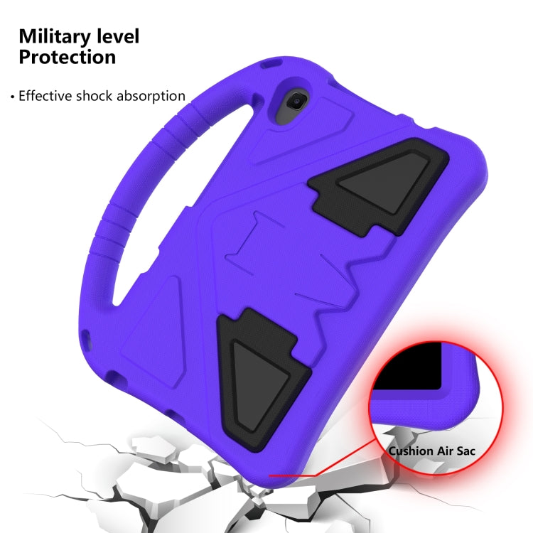 For Lenovo Tab M8 4th Gen EVA Flat Anti Falling Protective Tablet Case Shell with Holder(Purple)