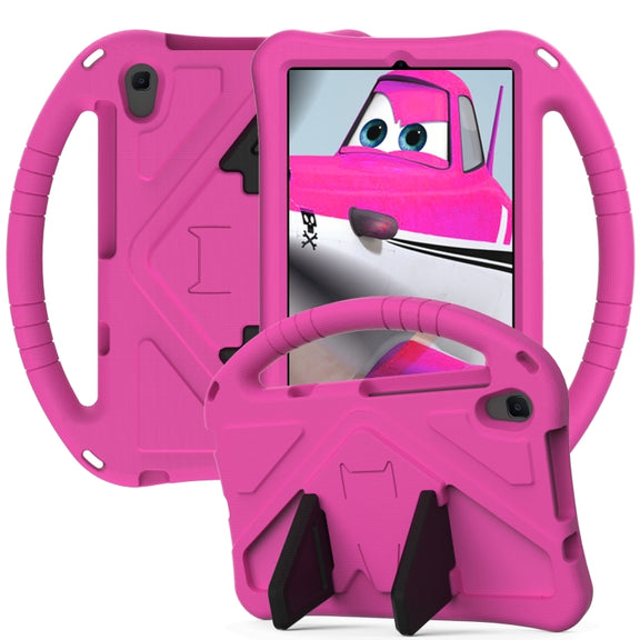 For Lenovo Tab M8 4th Gen EVA Flat Anti Falling Protective Tablet Case Shell with Holder(Rose Red)