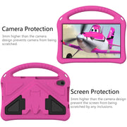 For Lenovo Tab M8 4th Gen EVA Flat Anti Falling Protective Tablet Case Shell with Holder(Rose Red)