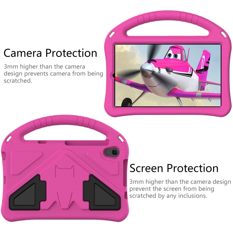 For Lenovo Tab M8 4th Gen EVA Flat Anti Falling Protective Tablet Case Shell with Holder(Rose Red)