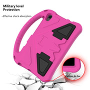 For Lenovo Tab M8 4th Gen EVA Flat Anti Falling Protective Tablet Case Shell with Holder(Rose Red)