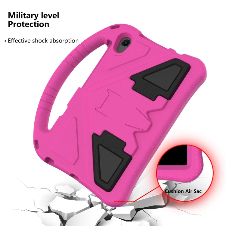 For Lenovo Tab M8 4th Gen EVA Flat Anti Falling Protective Tablet Case Shell with Holder(Rose Red)