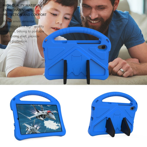 For Lenovo Tab M8 4th Gen EVA Flat Anti Falling Protective Tablet Case Shell with Holder(Blue)