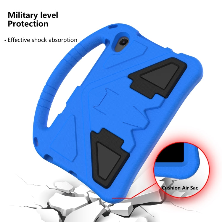 For Lenovo Tab M8 4th Gen EVA Flat Anti Falling Protective Tablet Case Shell with Holder(Blue)