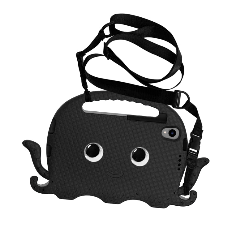 For Lenovo Tab M8 4th Gen Octopus Style EVA + PC Tablet Case with Strap(Black)