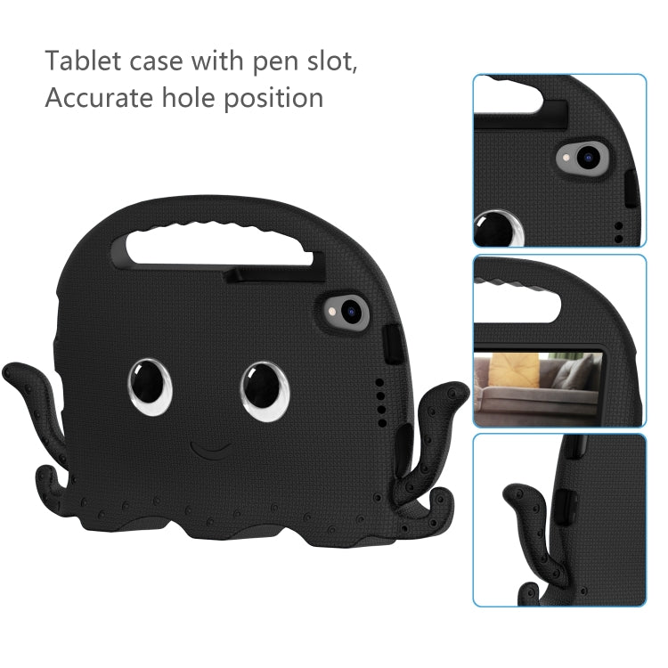 For Lenovo Tab M8 4th Gen Octopus Style EVA + PC Tablet Case with Strap(Black)