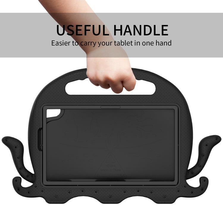 For Lenovo Tab M8 4th Gen Octopus Style EVA + PC Tablet Case with Strap(Black)