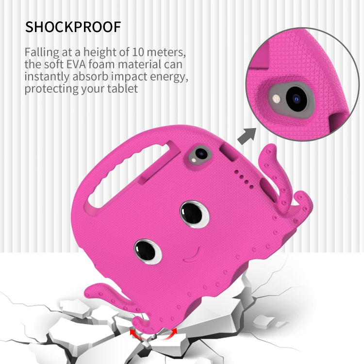 For Lenovo Tab M8 4th Gen Octopus Style EVA + PC Tablet Case with Strap(Rose Red)