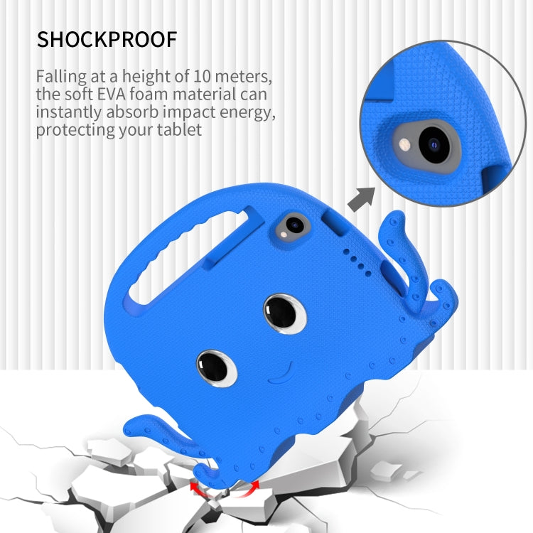 For Lenovo Tab M8 4th Gen Octopus Style EVA + PC Tablet Case with Strap(Blue)