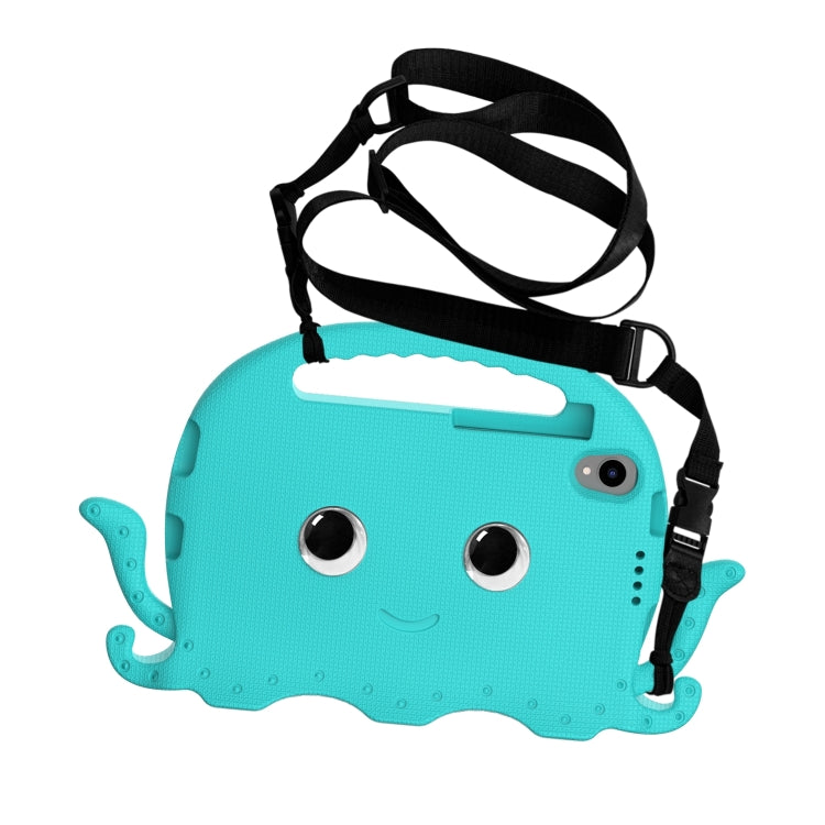 For Lenovo Tab M8 4th Gen Octopus Style EVA + PC Tablet Case with Strap(Glacial Green)