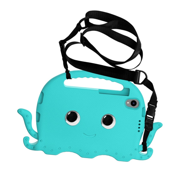 For Lenovo Tab M8 4th Gen Octopus Style EVA + PC Tablet Case with Strap(Glacial Green)