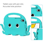 For Lenovo Tab M8 4th Gen Octopus Style EVA + PC Tablet Case with Strap(Glacial Green)
