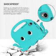 For Lenovo Tab M8 4th Gen Octopus Style EVA + PC Tablet Case with Strap(Glacial Green)